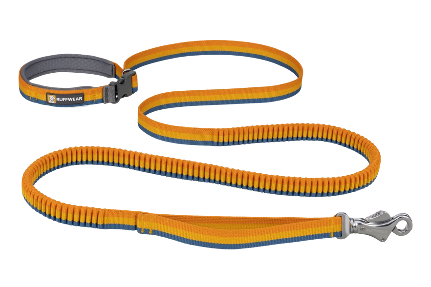 Ruffwear Roamer Bungee Leash 5.5–7 ft review: stretch and a waist option for active walks