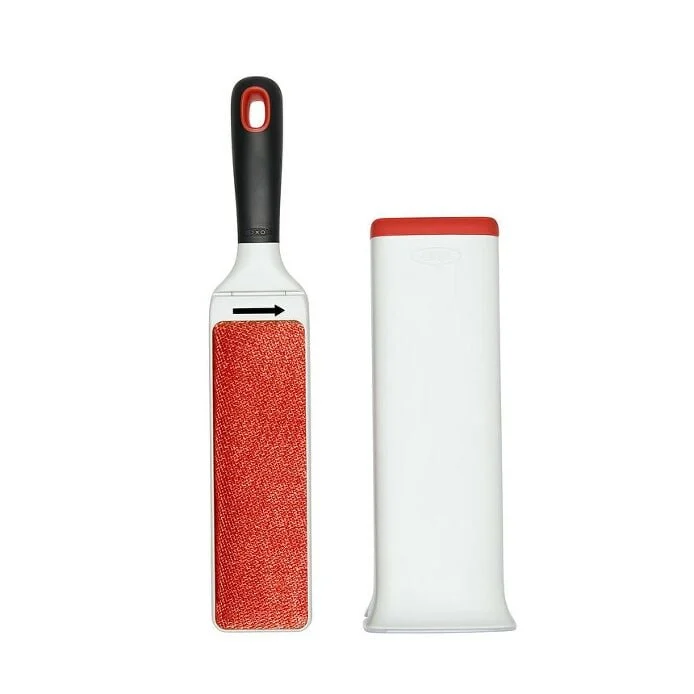 OXO FurLifter Furniture Brush review: reusable fur pickup with a directional technique