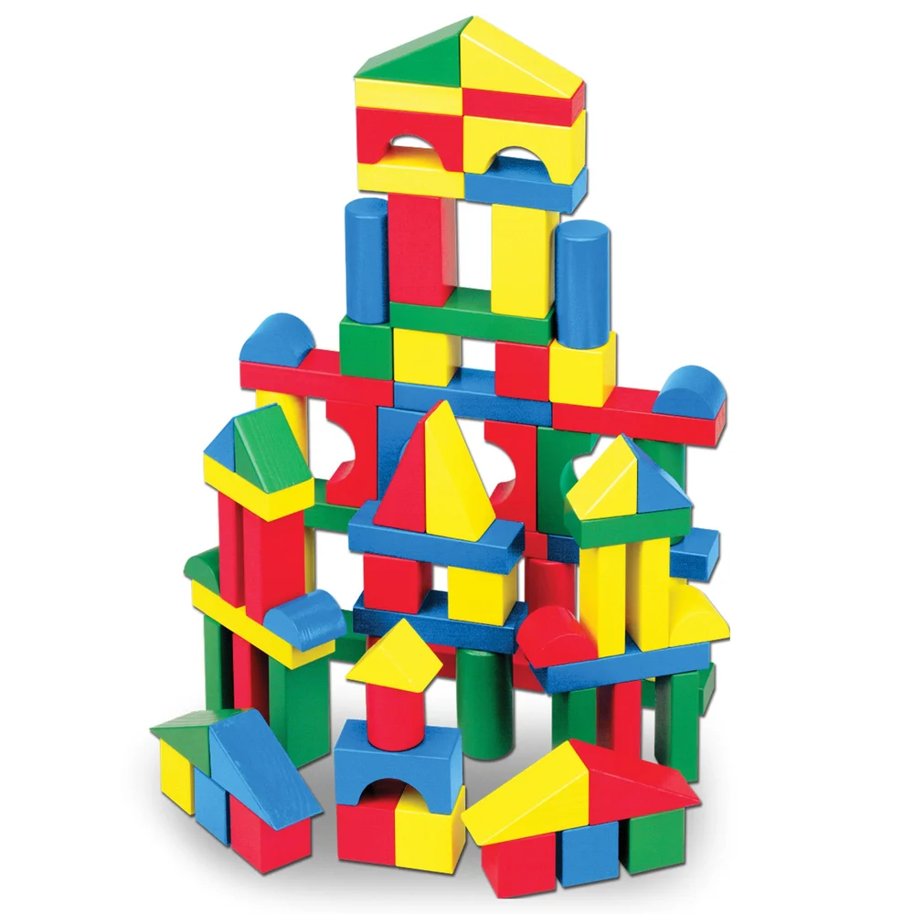 Melissa & Doug 100-Piece Wood Blocks Set Review: Open-ended play without a fixed build