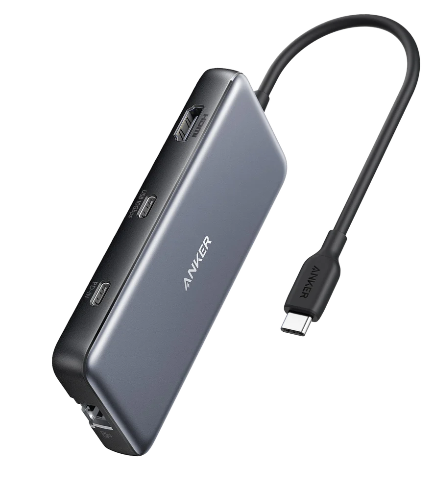 Anker 555 USB-C Hub 8-in-1 A8383 Review: Useful desk connections when the host port supports them