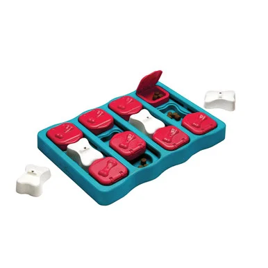 Outward Hound Nina Ottosson Dog Brick 67333 review: an adjustable puzzle for supervised play