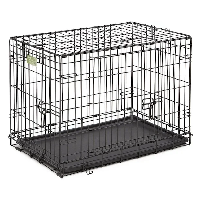 MidWest Homes for Pets iCrate 30-inch Double Door 1530DD review: flexible placement in a straightforward folding crate